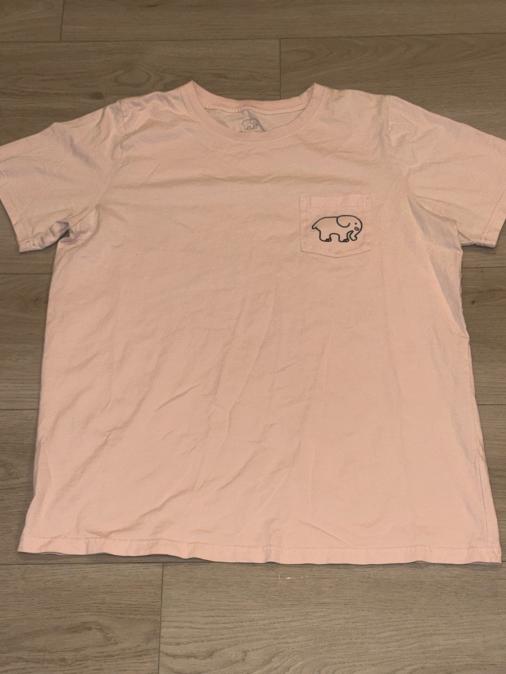 ivory ella light pink tee with gray logo - Picture 2 of 3